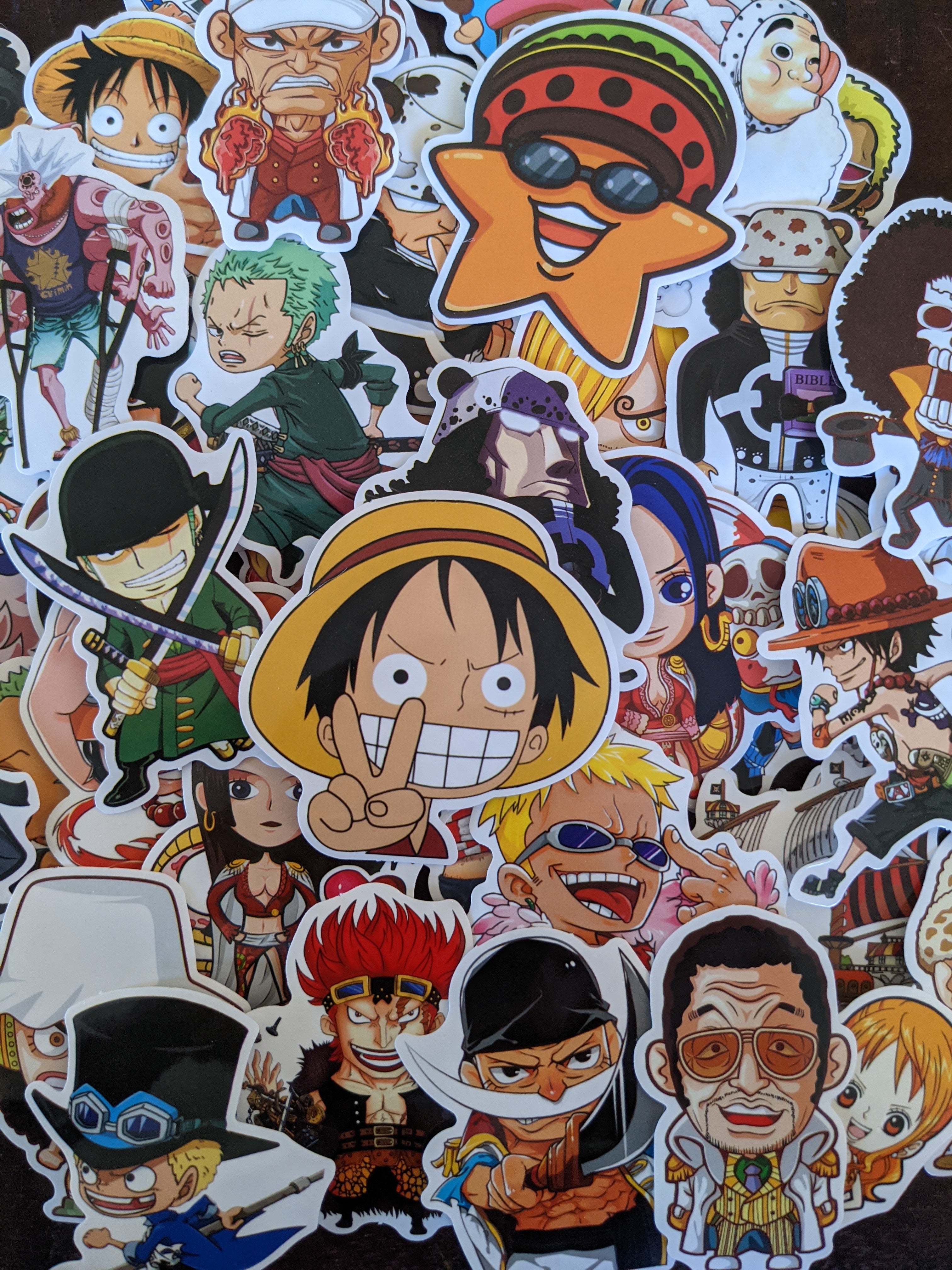One Piece stickers, Anime