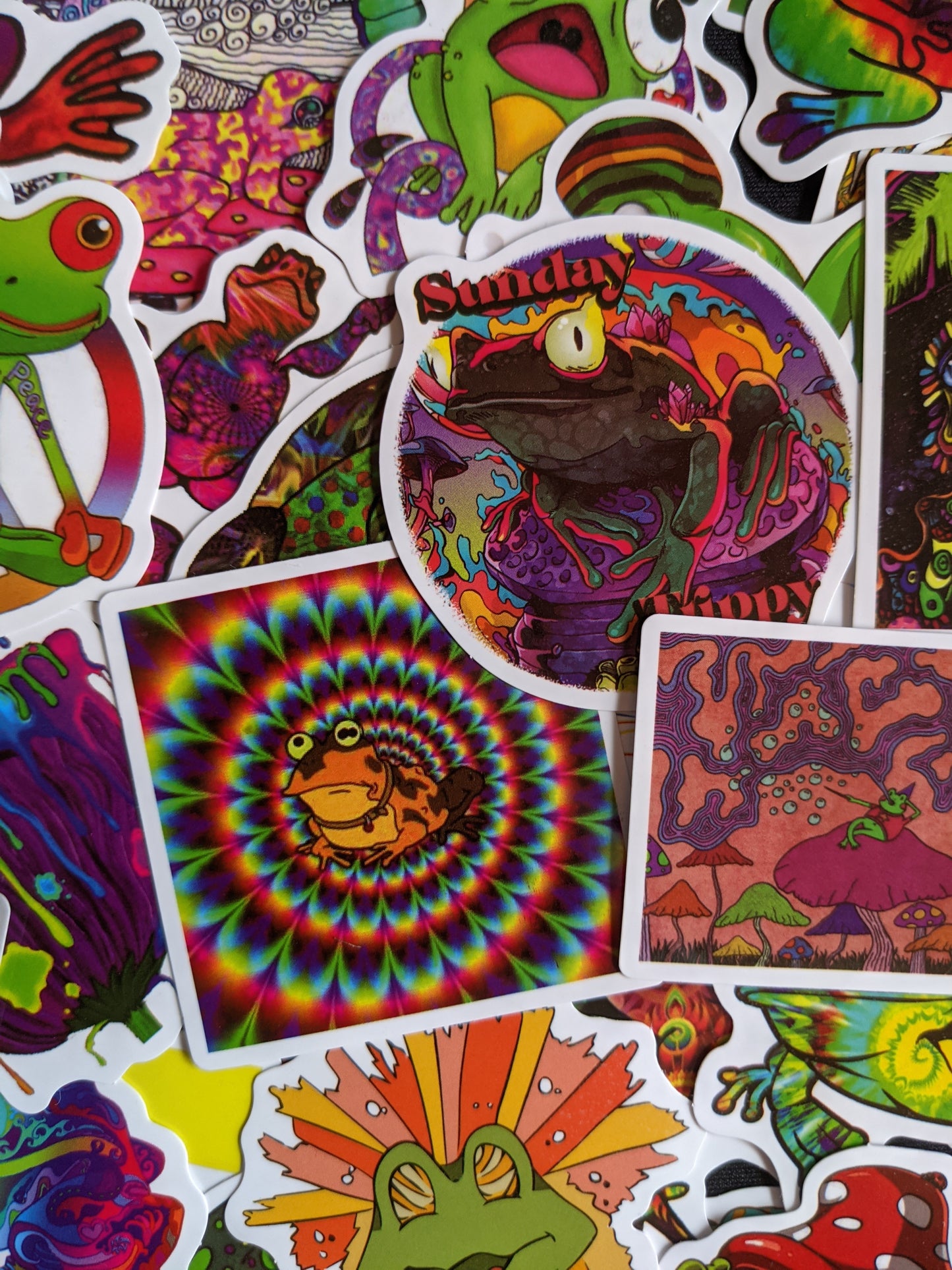 Trippy Frogs Sticker Pack