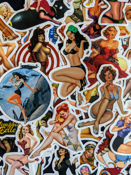 Iconic Pin-up Sticker Pack