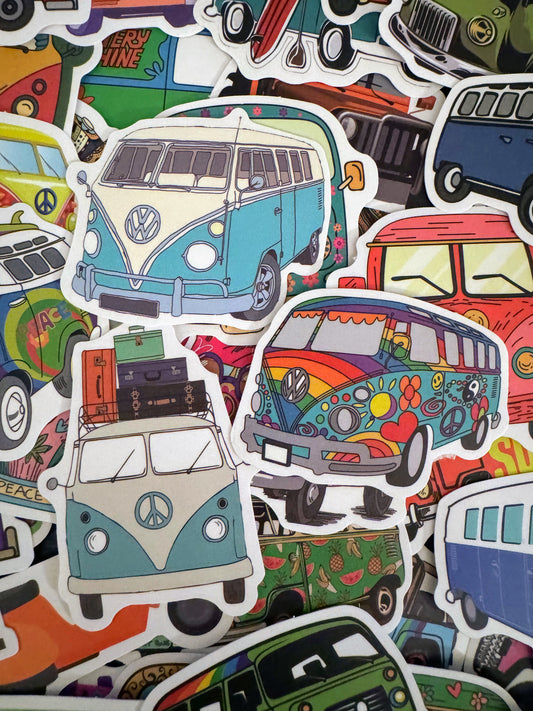 VW Hippie Bus Sticker Pack