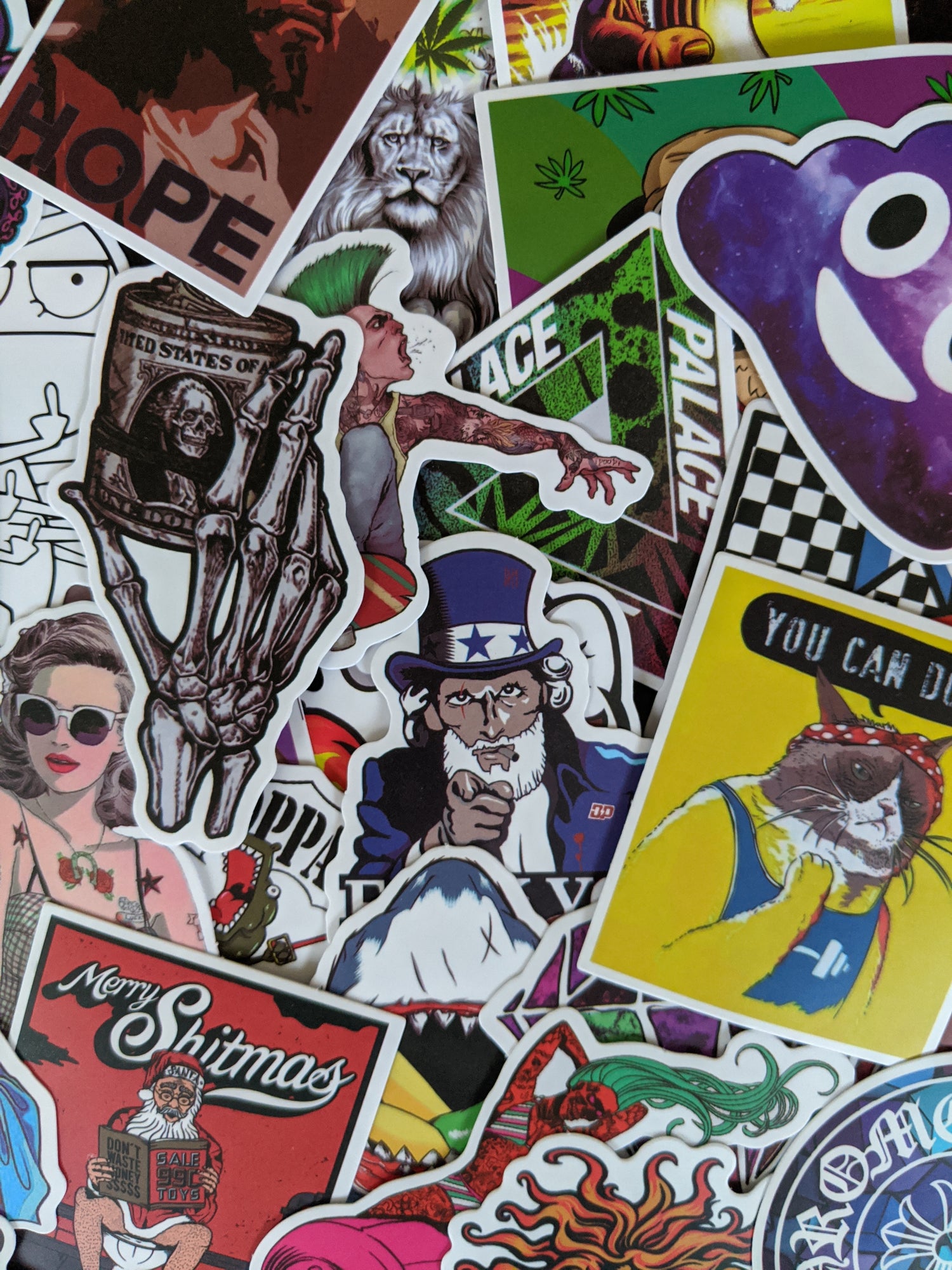 200 Skateboard Stickers bomb Vinyl Laptop Luggage Decals Dope Sticker Lot  cool
