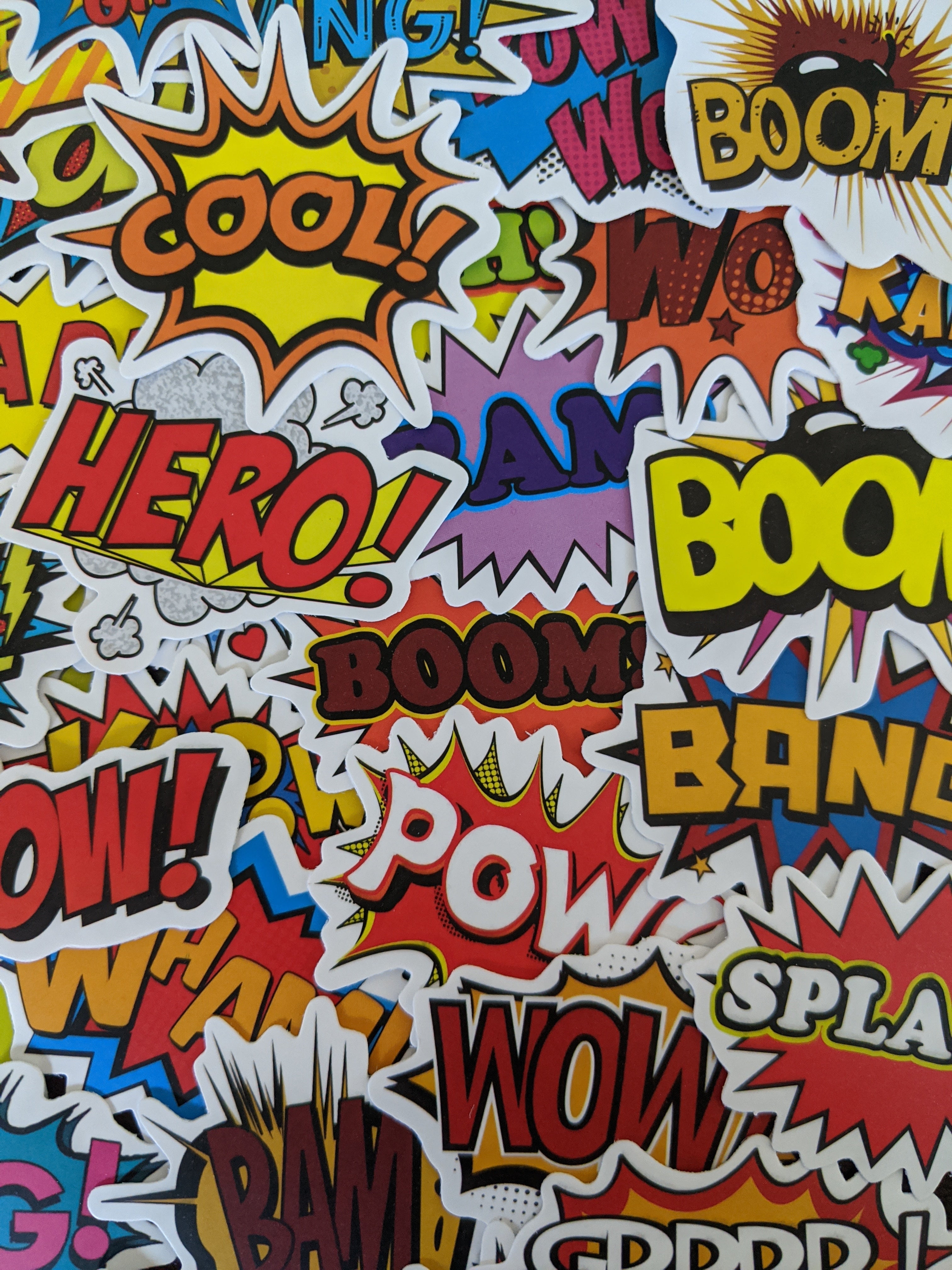 Comic Pop Words Theme Sticker Pack – Stickerload