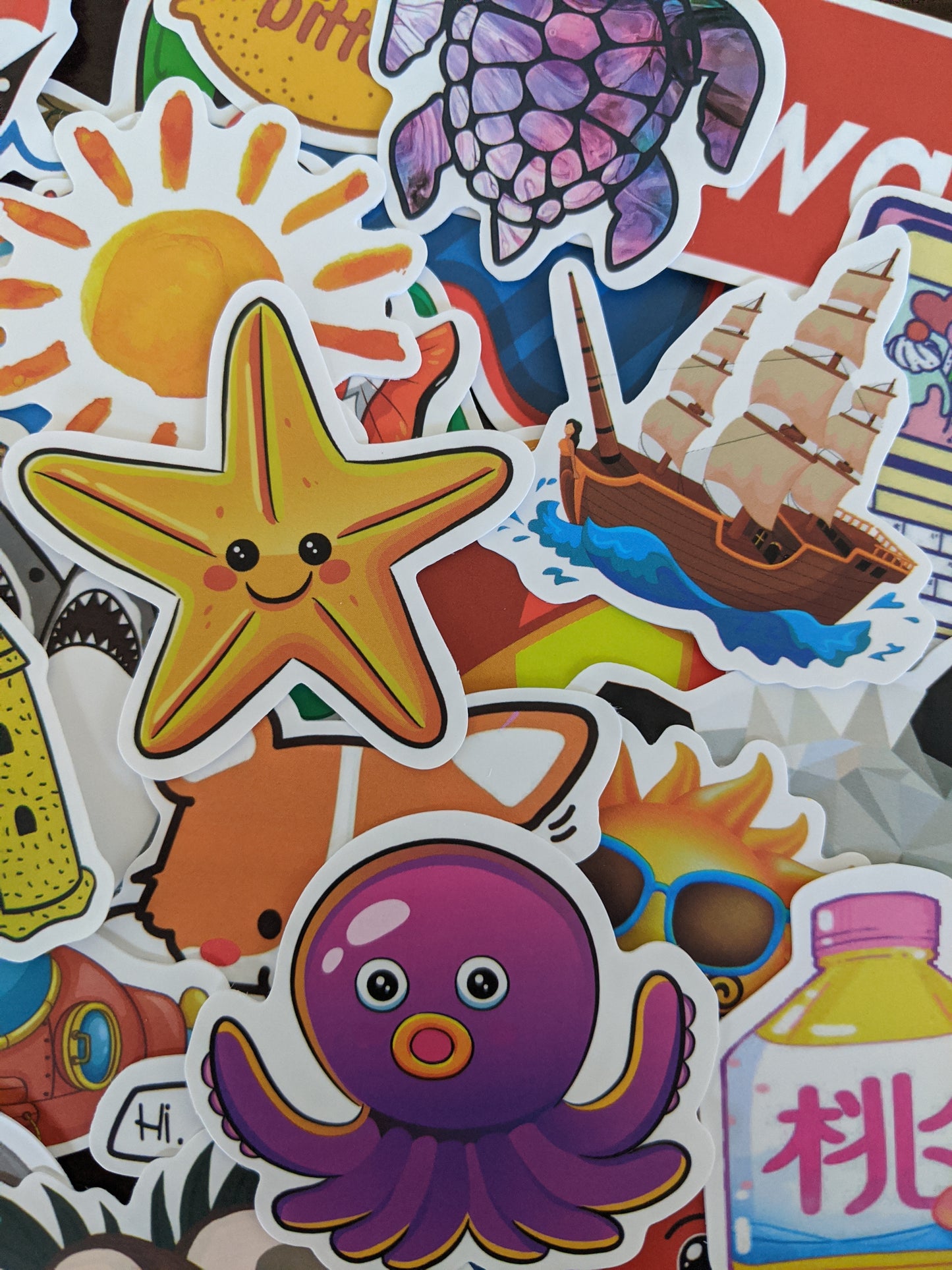 Sunny Beach Theme Sticker Pack