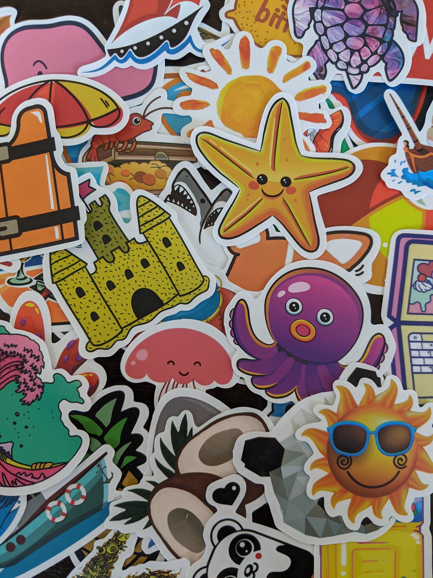 Sunny Beach Theme Sticker Pack