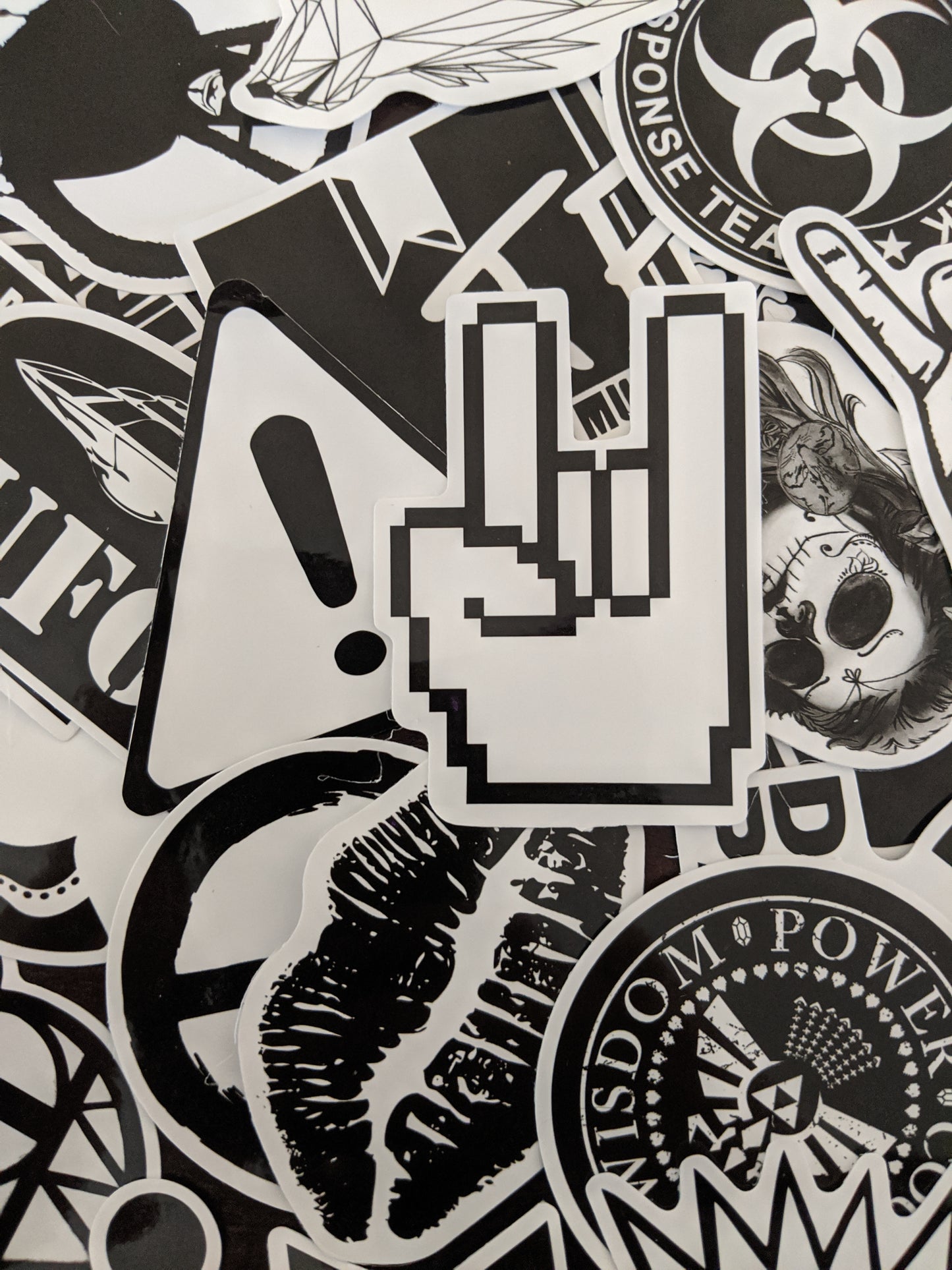 Black and White Random Stickers