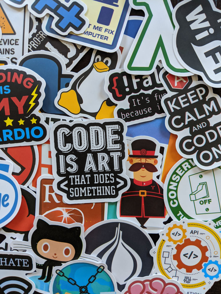 Coder Themed Sticker Pack – Stickerload