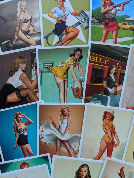 Old School Sexy Girl Sticker Pack