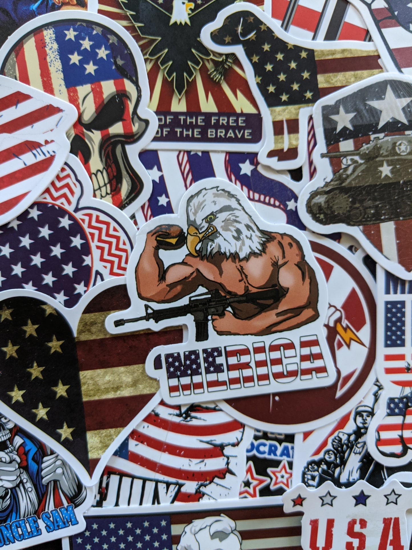 American Patriot Themed Stickers