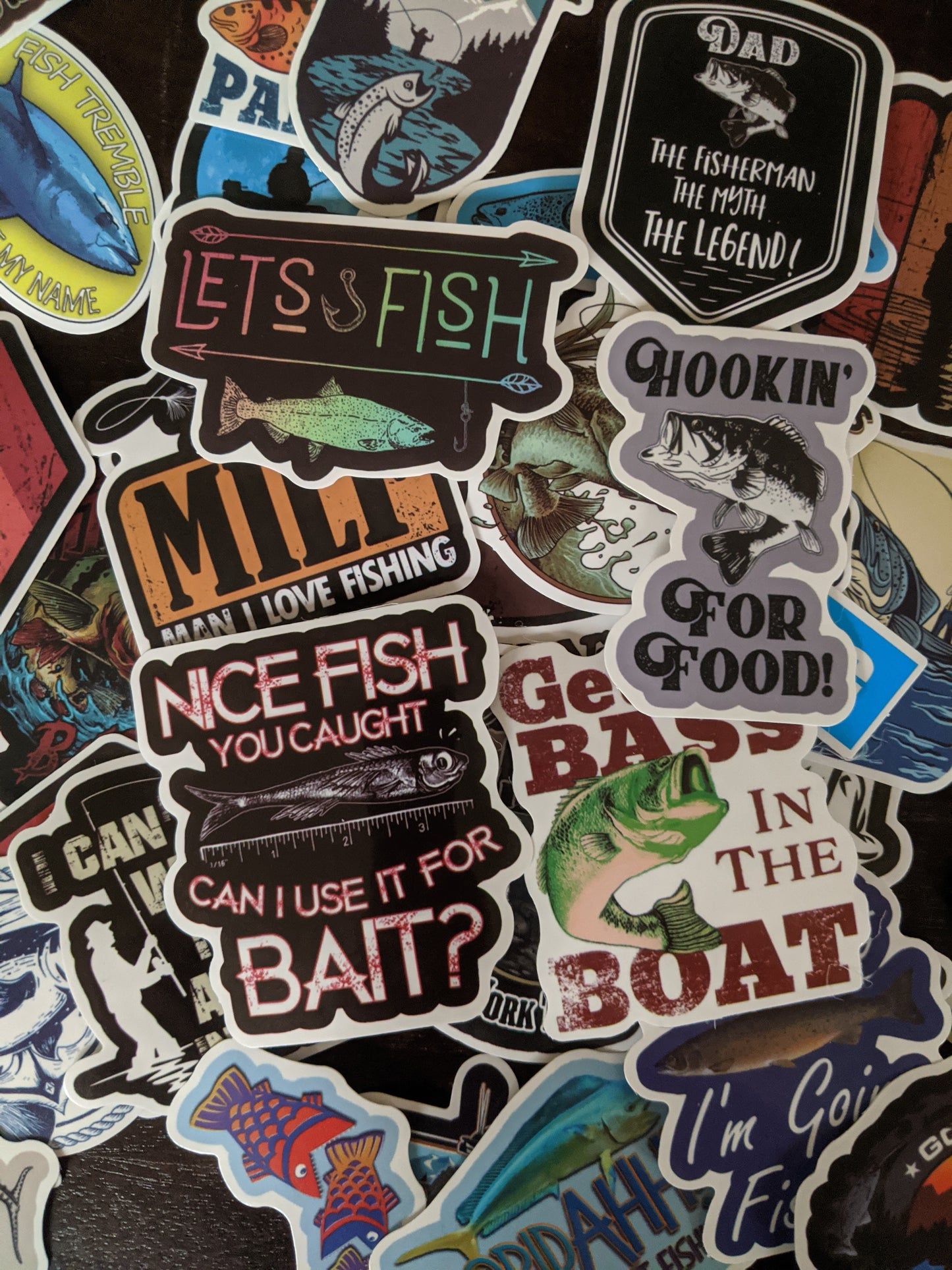 Fisherman Angler Sticker Pack