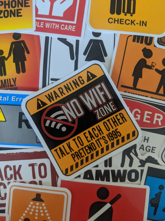 Parody Info Signs Sticker Pack