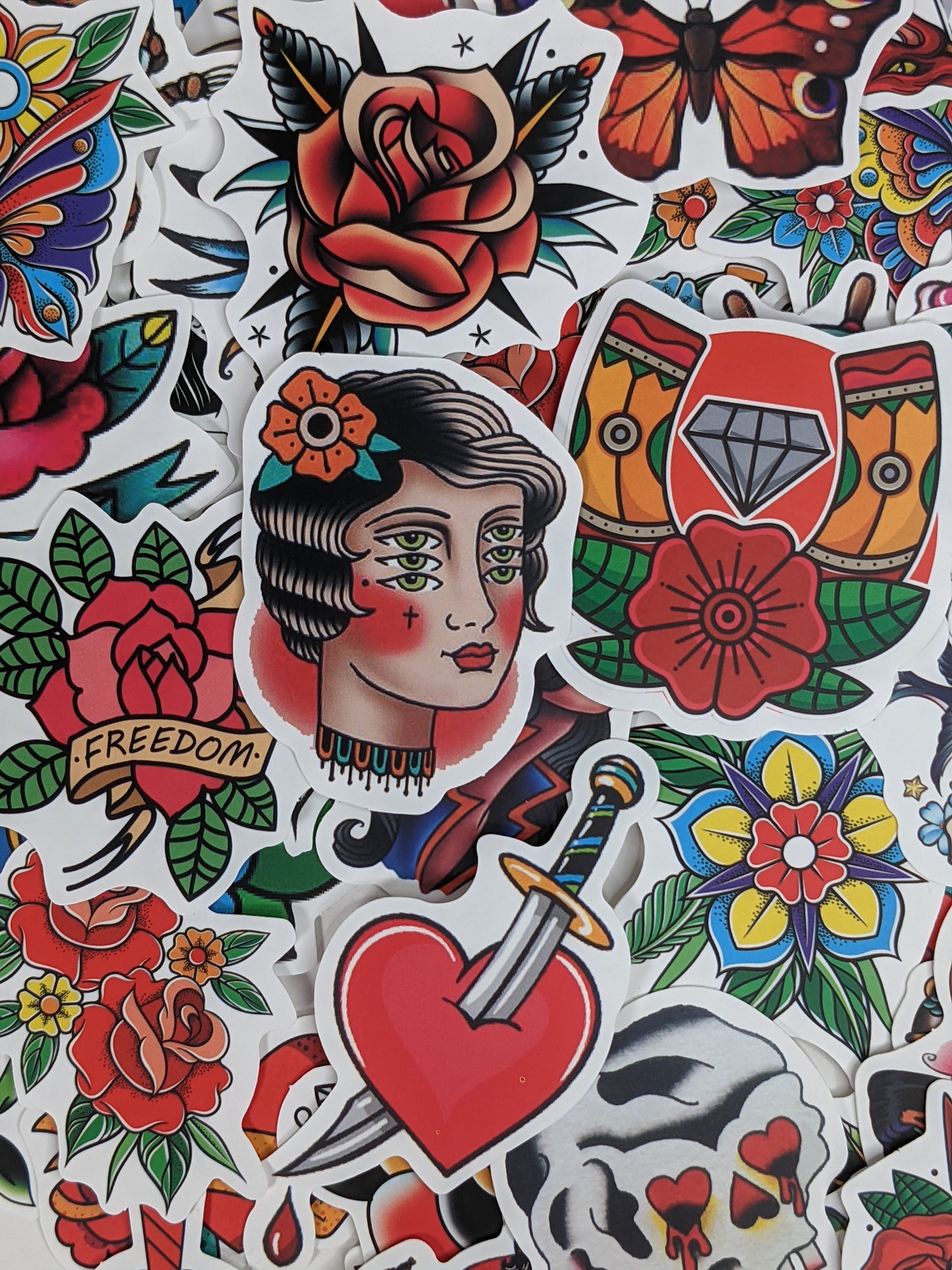 Old School Tattoo Sticker Pack