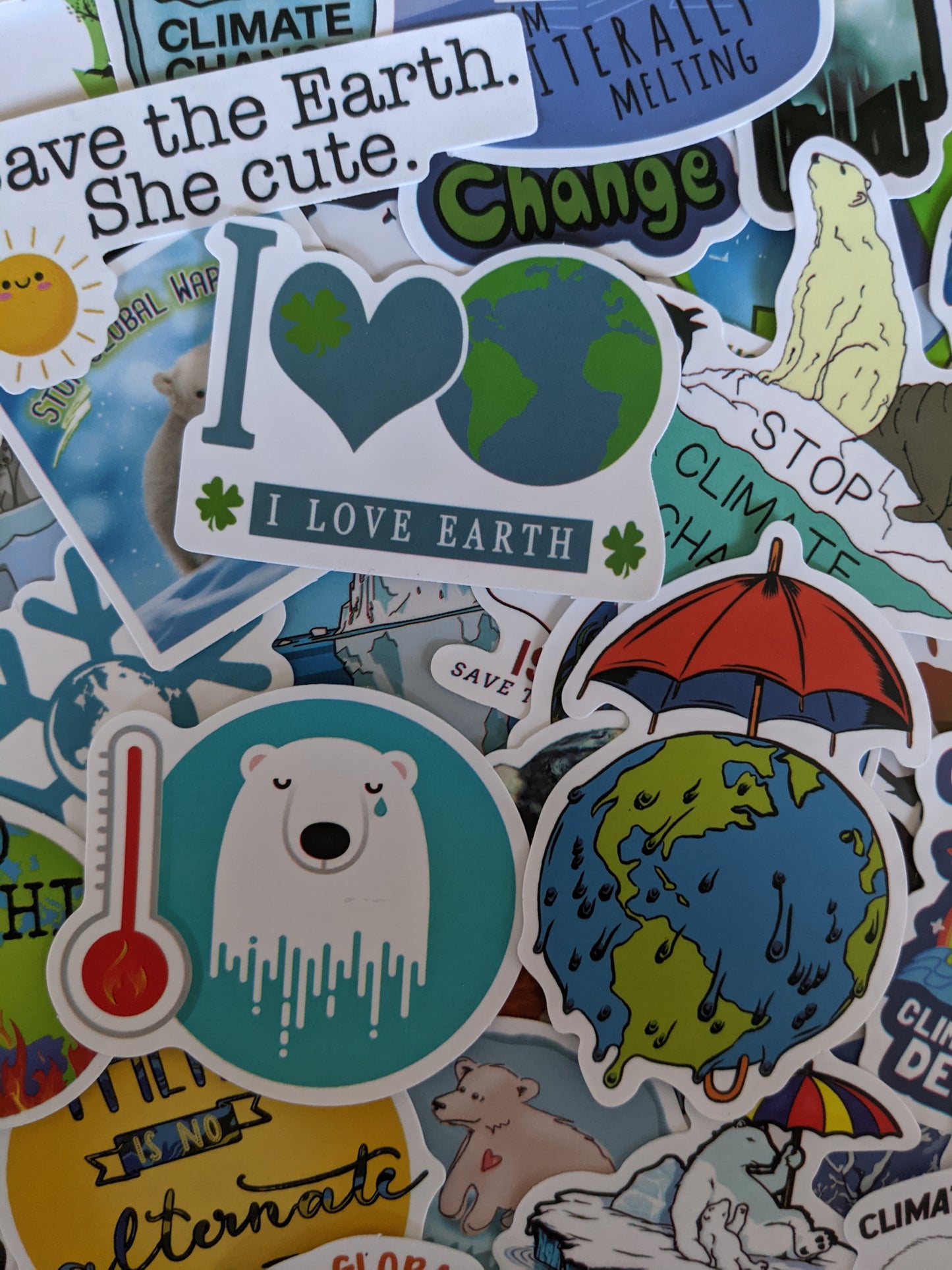 Climate Change Awareness Sticker Pack