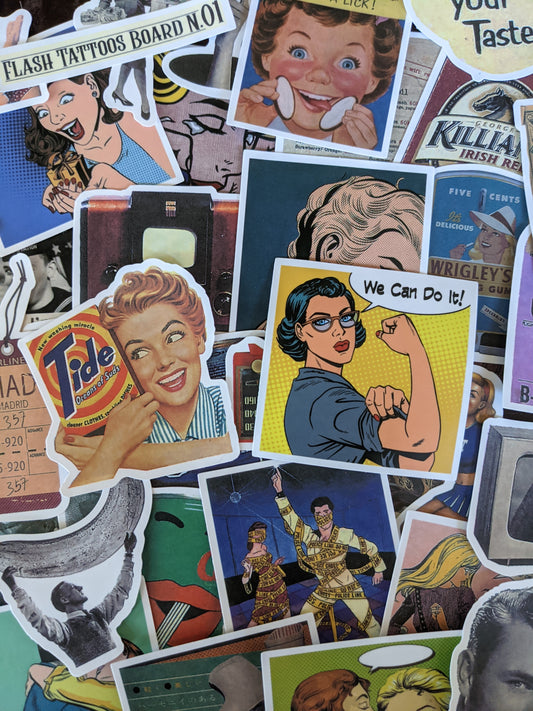 50s Themed Stickers