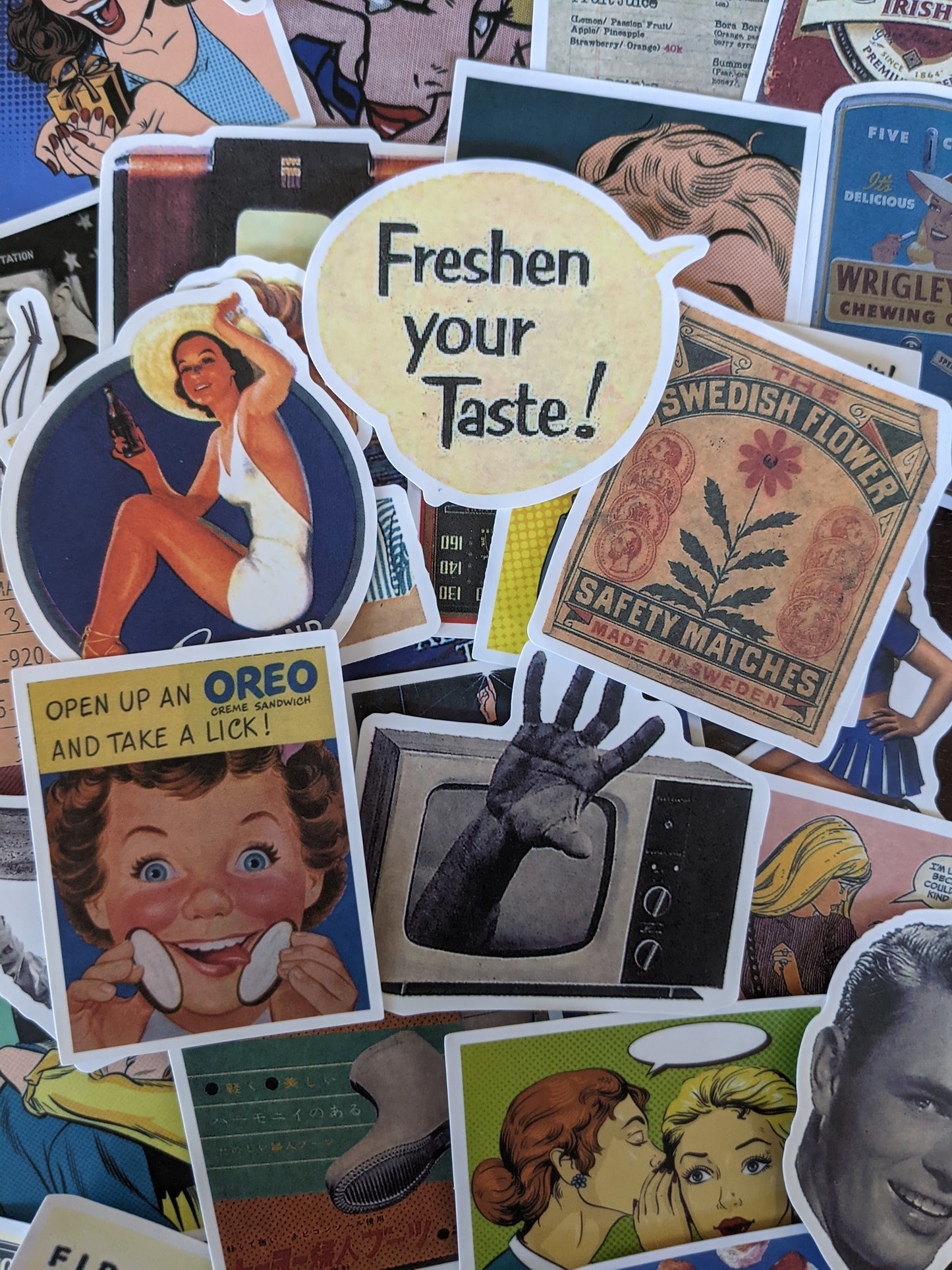 50s Themed Stickers