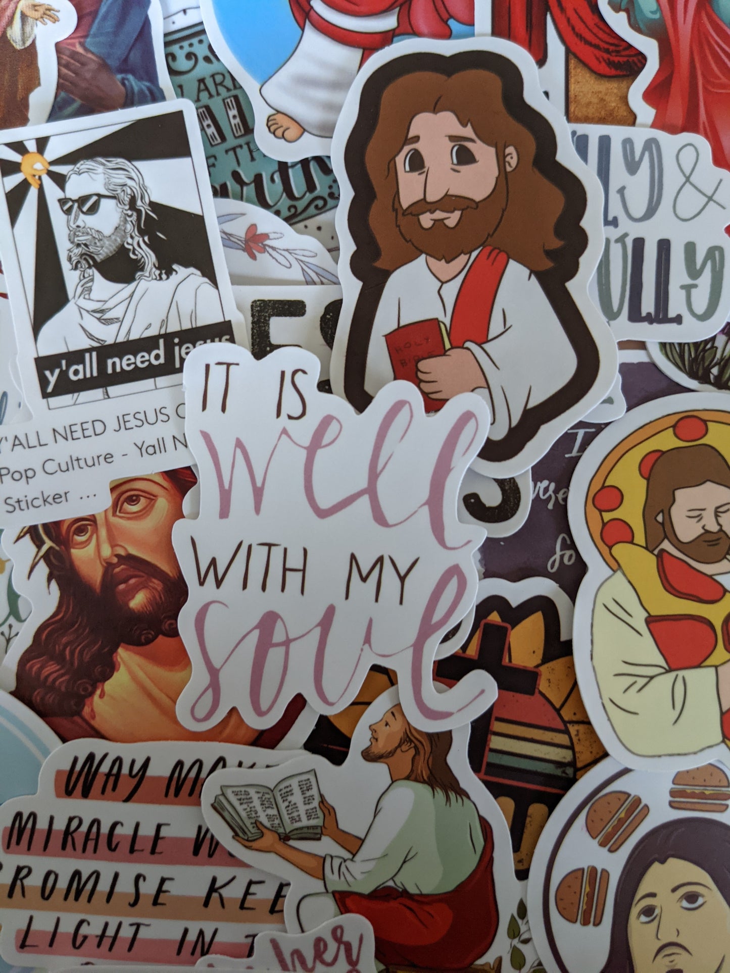 Jesus Saves Sticker Pack