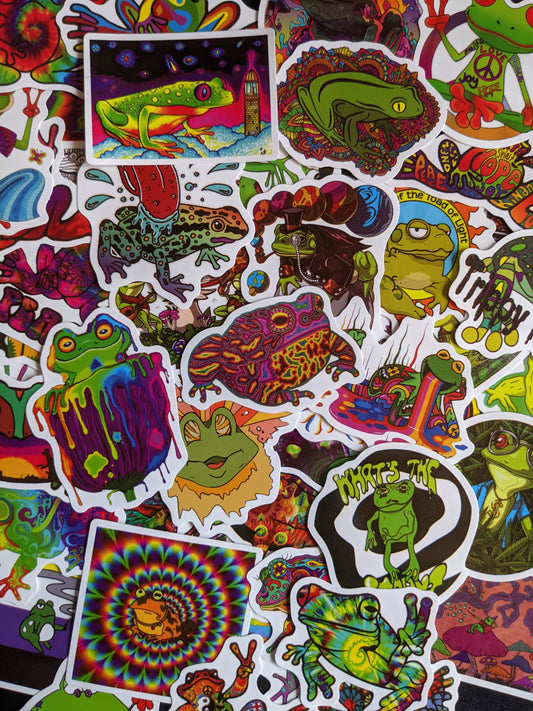 Trippy Frogs Sticker Pack