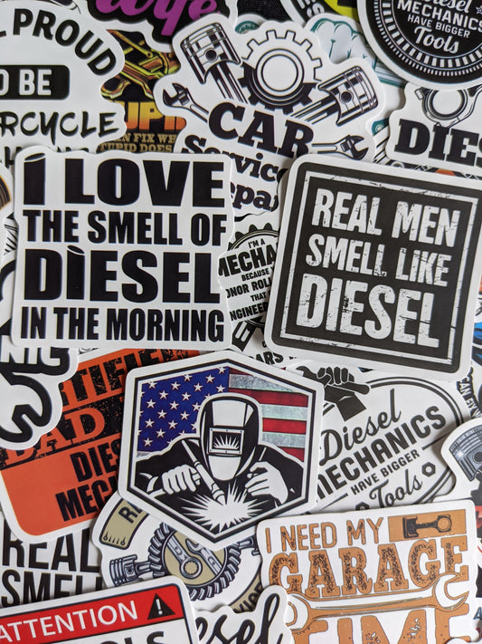 Diesel Mechanic Sticker Pack
