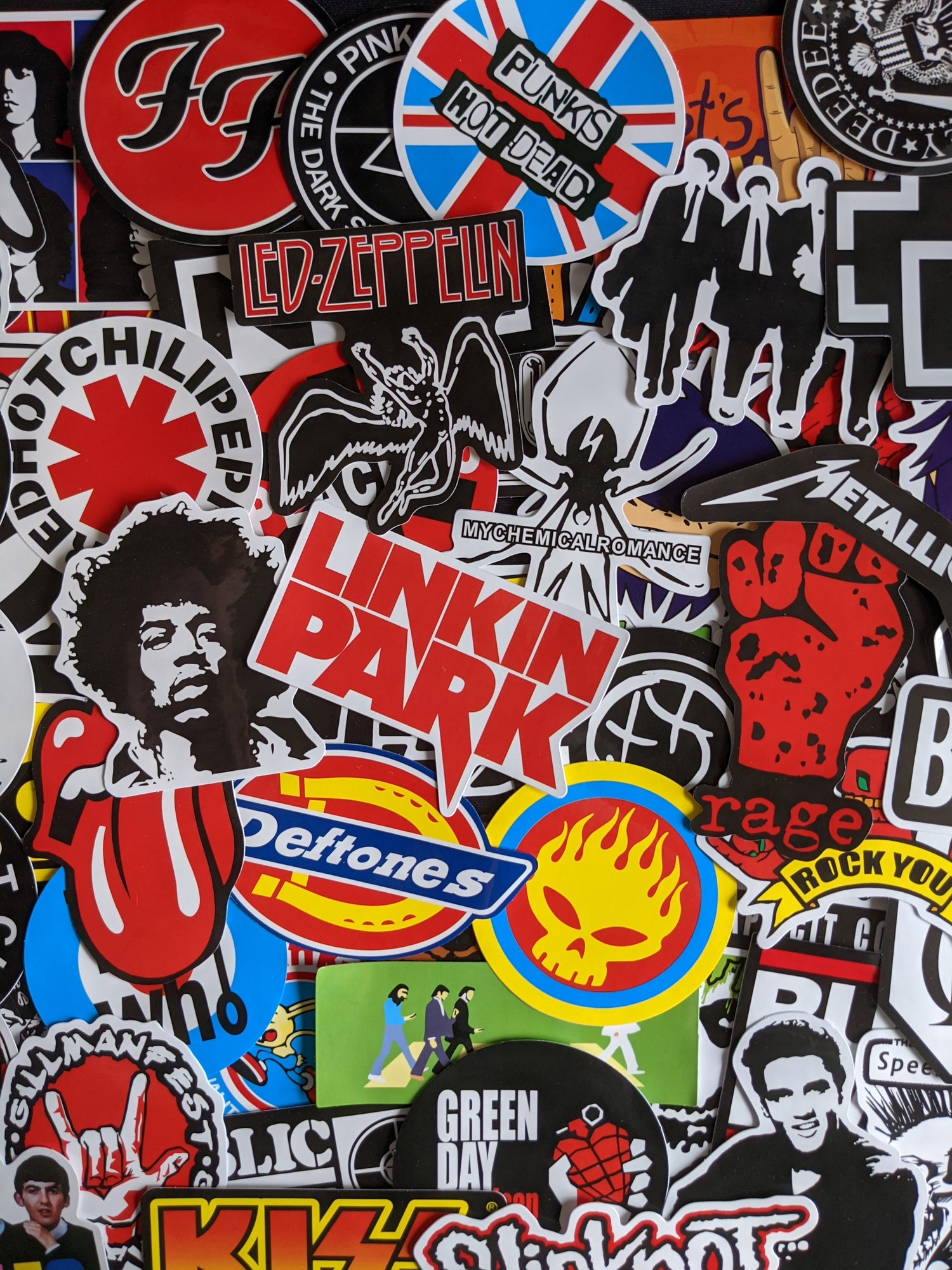 Rock Band Stickers for Sale